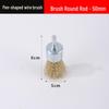 Electric Wire Brush Head with Handle for Rust Removal - 6mm Grinding Wheel Attachment