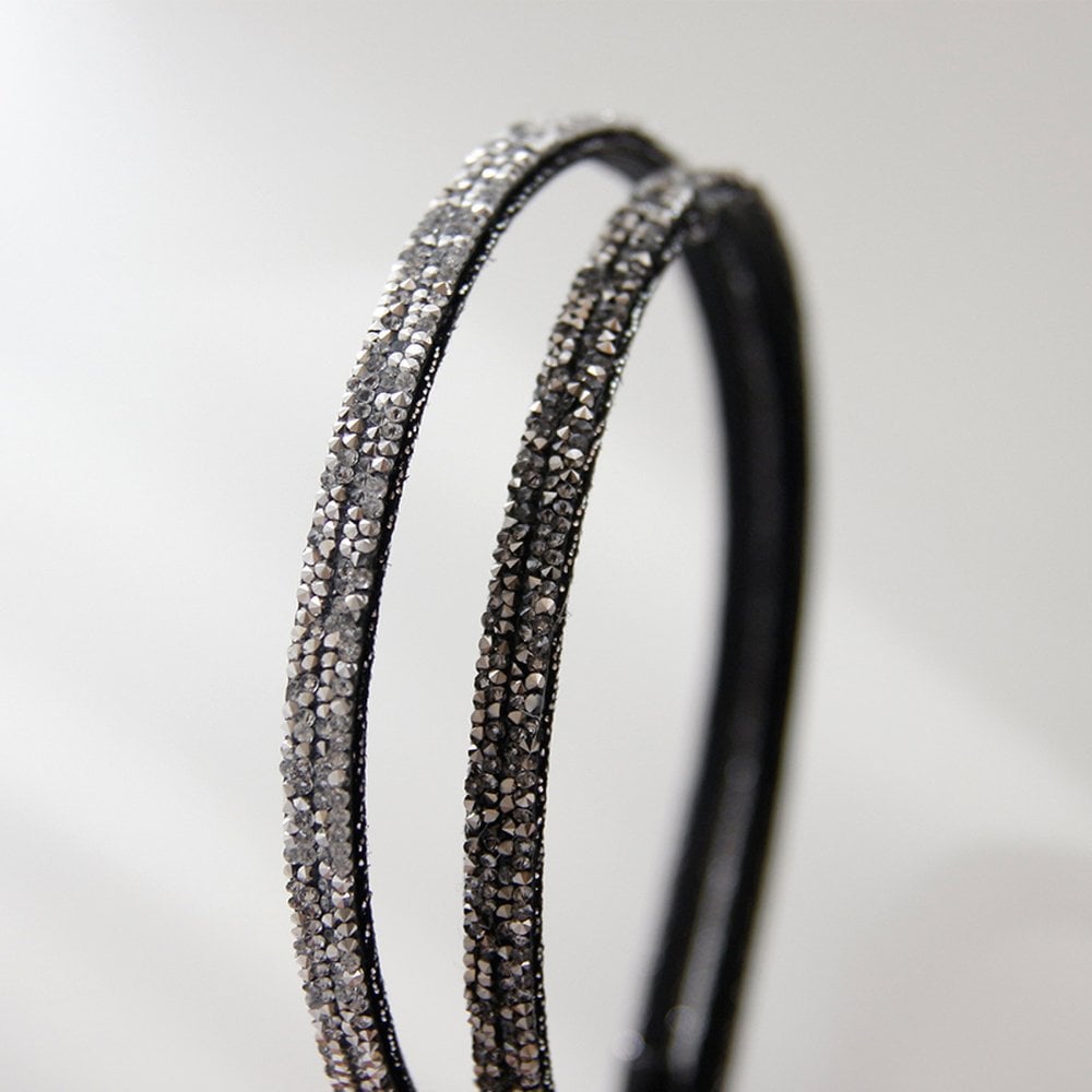 

Jlauren Кристаллический Кубический Тканевый Ободок для Волос H0363_21 gray