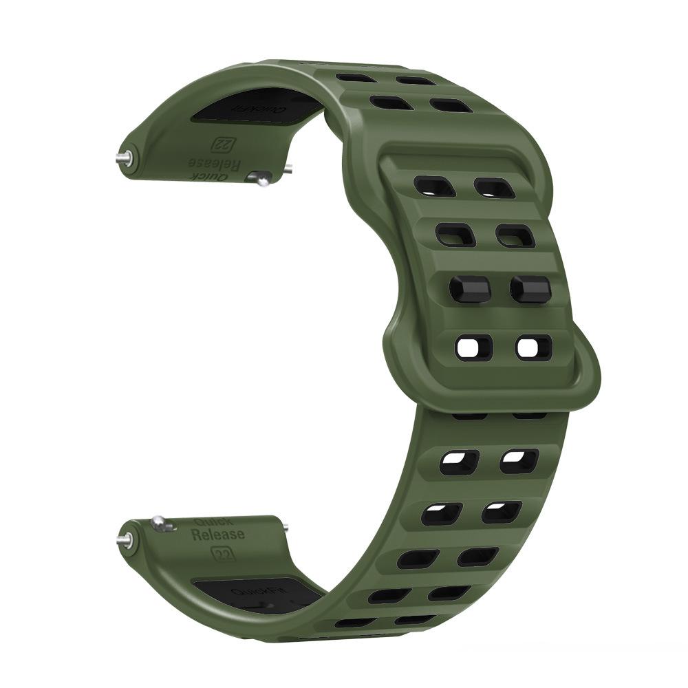 22mm Two-Color Silicone Watch Band for Huawei, Samsung, Garmin, Huami, Coros, Suunto, Xiaomi