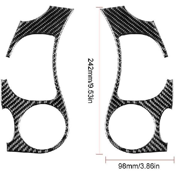 Automotive Carbon Fiber Side Vent Cover Trim for Porsche Boxster/996 1998-2004