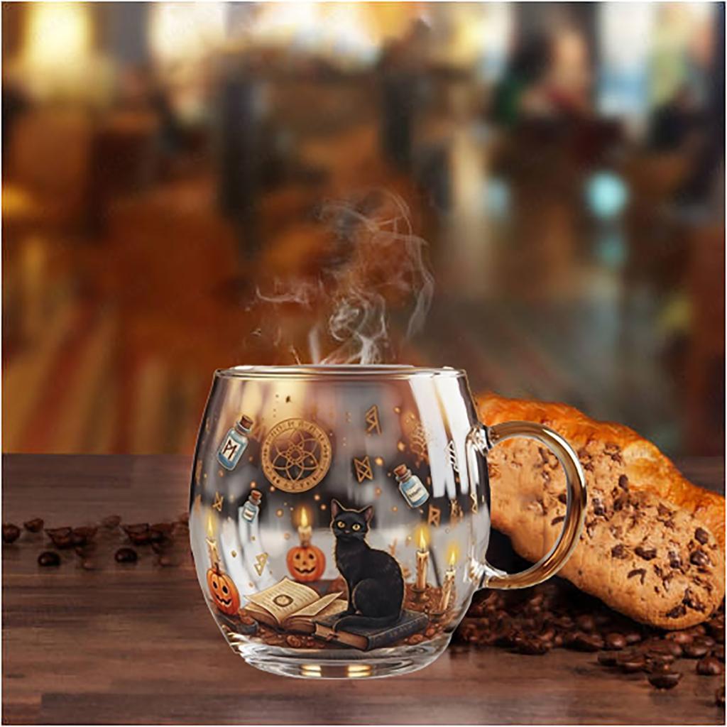 Haunted House Road Halloween Black Animal  Mug