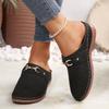 2025 foreign trade summer new women's bag head thick-soled slippers large size casual bag head empty thick-soled slippers