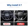 Car Steering Wheel Trim Circle Sequins Cover Sticker Interior Moulding For Toyota Camry XV70 2018    Accessories