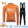 Bike Team 2026 Winter Long Sleeves Cycling Clothing Men's Thermal Fleece Cycling Jersey Set Moutain Road Bike Uniform