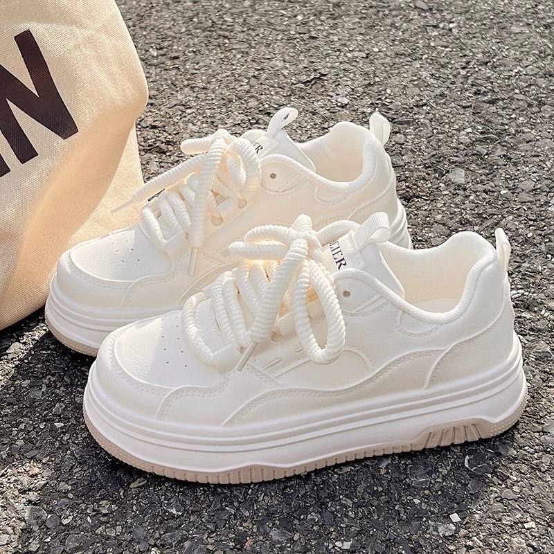 Autumn New Korean Version Fashion Trend Versatile Casual Comfortable Sports Breathable Thick-soled Niche Women's Shoes