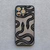 Luxurious Black Gold Snake Phone Case For iPhone 16 15 14 13 12 11 Pro Max XS SE 7 8 Plus Unique Dragon Shockproof Back Cover