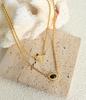 18K Gold Titanium Steel Twist Chain Pendant Necklace - Retro Hip Hop Clavicle Jewelry for Women