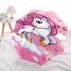 1PC Unicorn Clouds Umbrella-8-Rib Reinforced, Automatic Open, Lightweight & Durable, Fashion Accessory for Outdoor, Beach L0398
