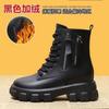 New Exquisite Women's Boots with Thick Bottom Anti slip and Wear resistant Modern Boots with Thick Velvet and Warm Snow Boots