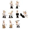 Artistic Miniature Chefs Statue Resin Cooking Craft Figurine Collectible Ornament For Kitchen and Dining Room Display