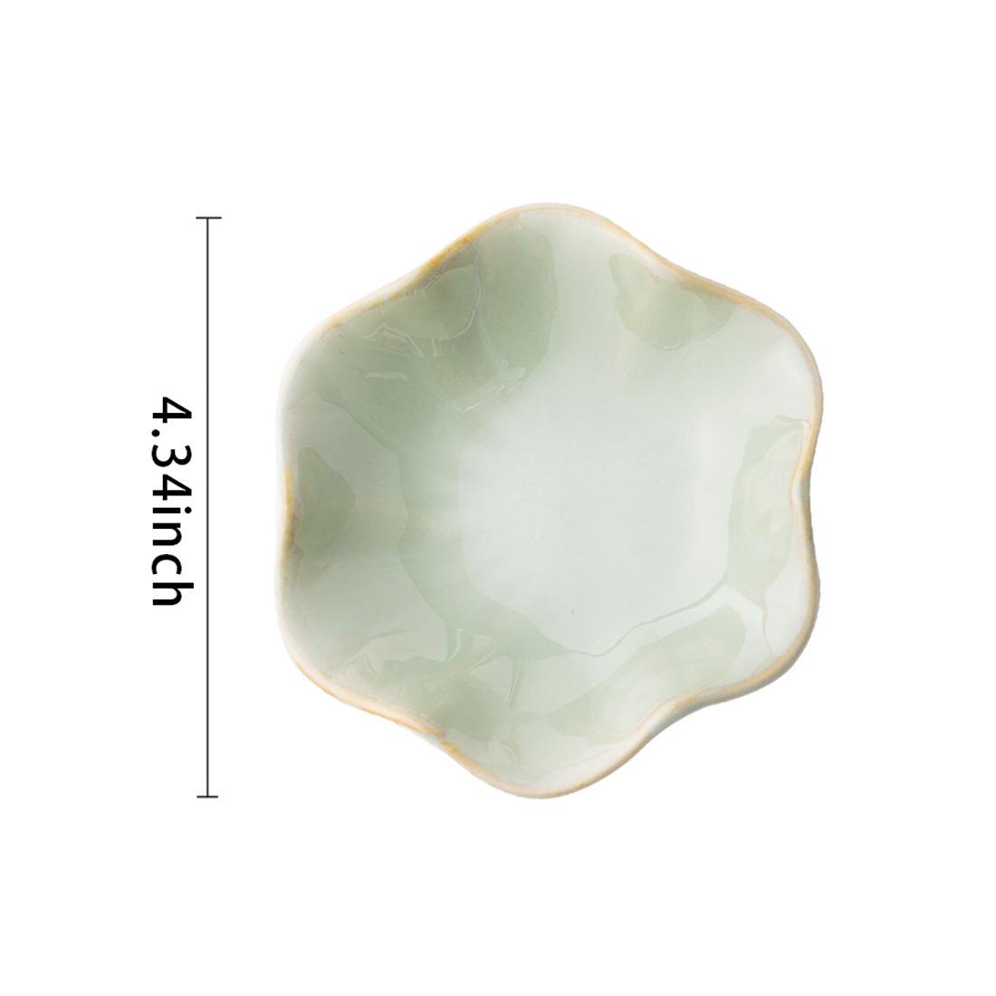 Nordic Ceramic Lotus Flower Jewelry Tray & Snack Dish
