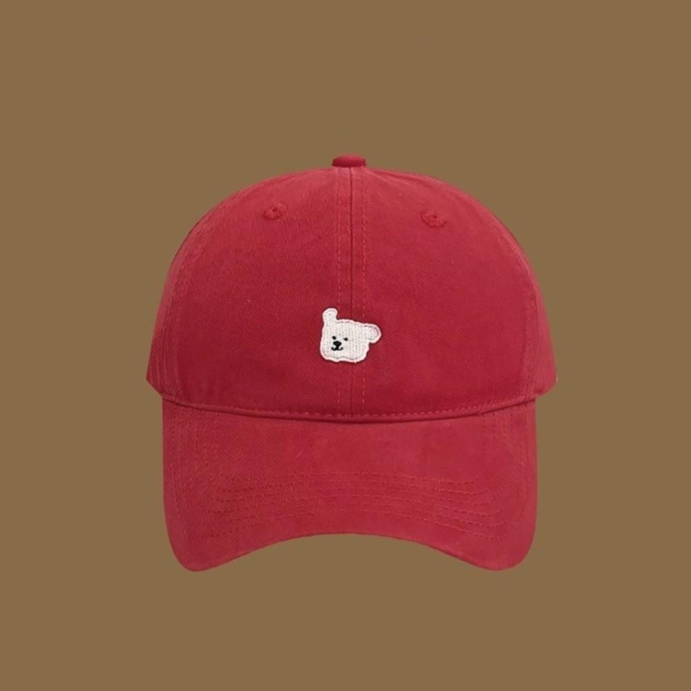 Korean Puppy Embroidery Cap Cotton Snapback Hat Fashion Men Women Baseball Cap  Unisex