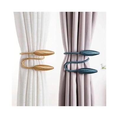 Household Convenience Curtain Buckle Metal Simple Curtain Strap Punching-free Installation Tying Rope Buckle Curtain Tying Rope
