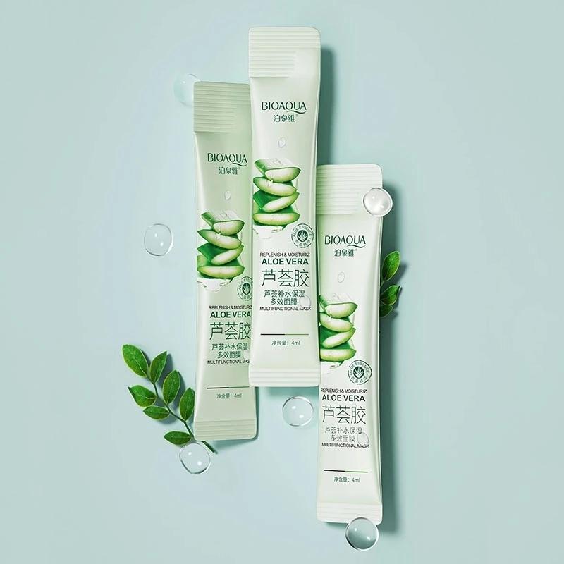 20 Stück Aloe Vera feuchtigkeitsspendende, erfrischende Multi-Effekt-Schlafmaske