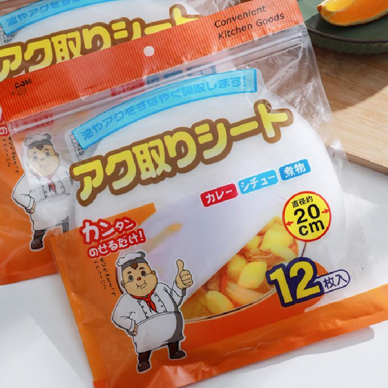 

Папір харчовий, що вбирає жир, для кухні та супу - Одноразова японська бавовняна мембрана для фільтрації та смаження.