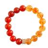 Large Particle Design Sense 12Mm Natural Citrine Chalcedony Bracelet Bracelet