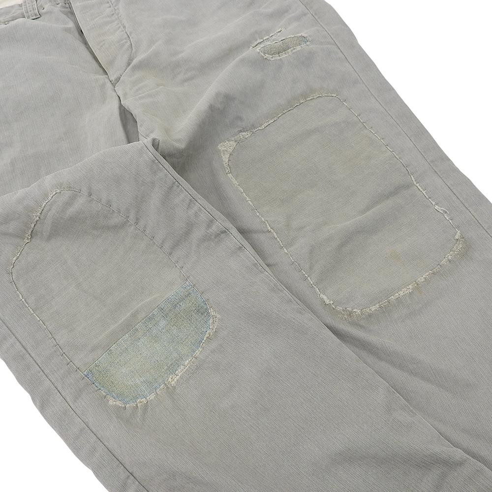 RRL Men's Gray Cotton Repair Chino Pants, Size 32x30 Bottoms 32x30 grayUsed