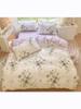 Duvet Cover Set for Double Bed 100% Cotton Quilt Cover Comforter Covers with 2pc Pillowcase Luxury Flower Printed Bedding Set