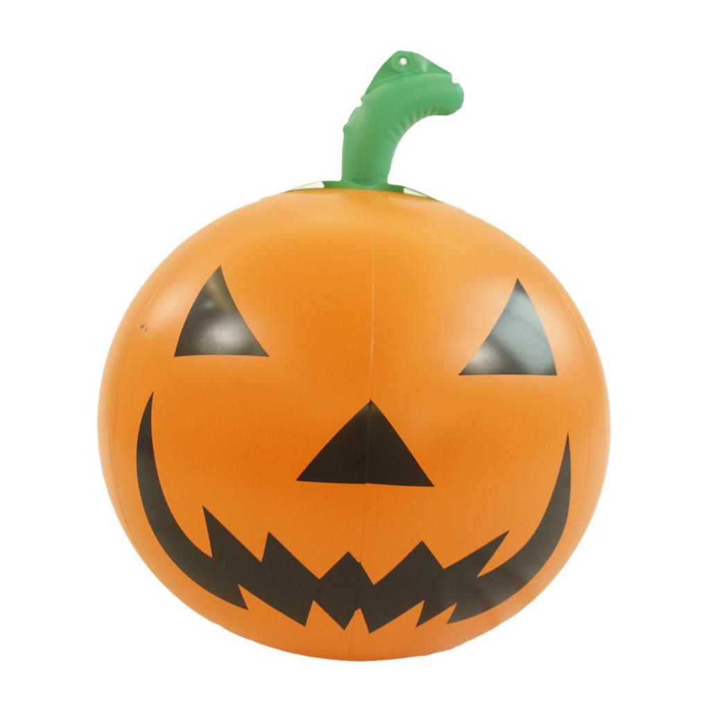 Inflatable Pumpkin Ball Party Supplies Ornament Halloween Pumpkin Decoration Orange Cute for Corridor Home Garden Yard Outdoor