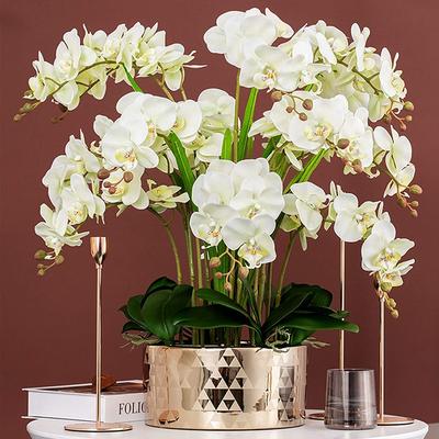 Sztuczne Kwiaty Bukiet Orchidei Motylkowych Sztuczne Rośliny Phalaenopsis Do Dekoracji Domu Ogród Przyjęcie Weselne Akcesoria Dekoracyjne