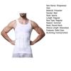 Men Shapewear Vest Compression Slimming Tummy Control Sleeveless Elastic Soft Sweat Absorption Breathable Solid Color Men Gym Tank Top