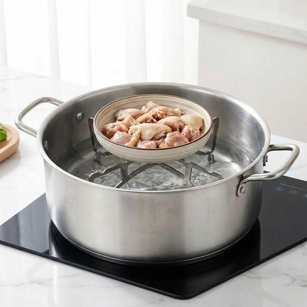 Compact Cross Steaming Rack Folding Stove Rack Portable Cooking Stand  Camping