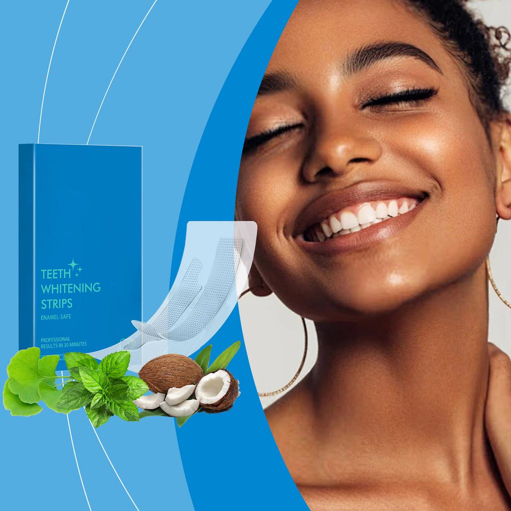 Sensitive Teeth Whitening Strips, 7 Strips, Whitening Safe Whitening Strips, Deep Stain Removal, Teeth Whitening, No Harm To Tooth Enamel