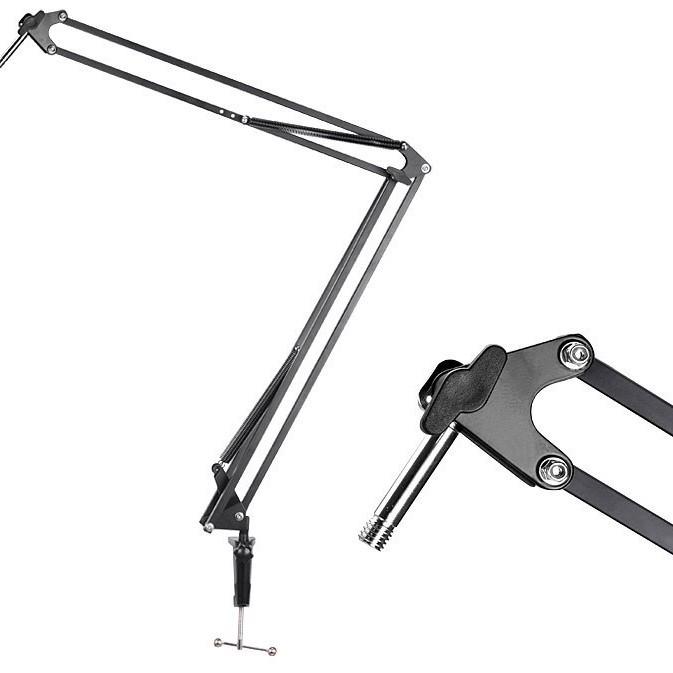 Universal NB39 Boom Arm Microphone Stand for Live Streaming and Condenser Mic - Professional Desktop Stand