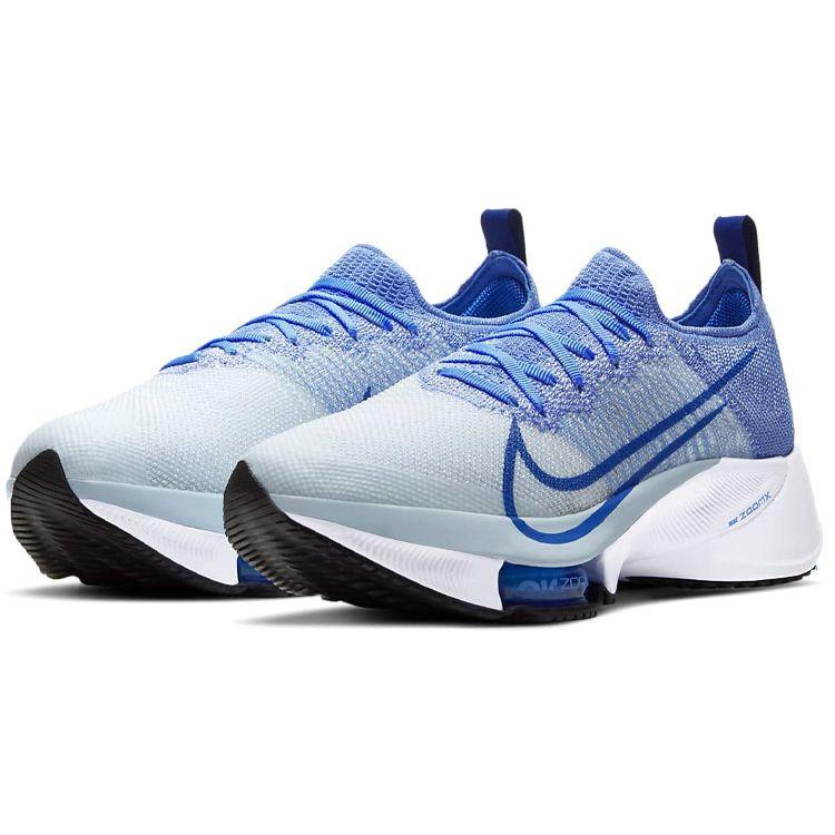 Nike Air Zoom Tempo NEXT% Flyknit Blå Hvit Dame Joggesko Royal-Pulse Blue-Tint Black CI9924-400