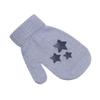 Winter Soft Outdoor Sports Star Thick Warm Kids Gloves Cute Cartoon Knitted Mittens