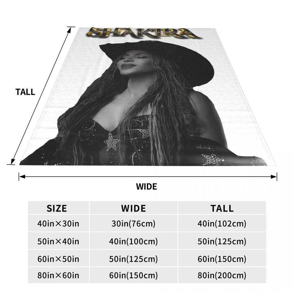 Shakira Tour 2025  Blanket Soft Warm Flannel Throw Blanket Plush for Bed Living room Picnic Travel Home Couch
