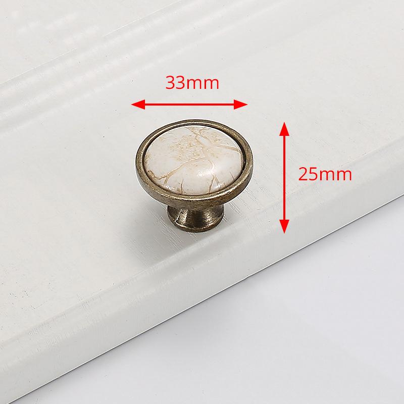 

KAK Antique Bronze Ceramic Cabinet Handles Zinc Alloy Drawer Knobs Kitchen Wardrobe Door Pull European Furniture Handle Hardware