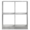 Bookshelf Concrete Grey 68.5x32x75 cm Engineered Wood