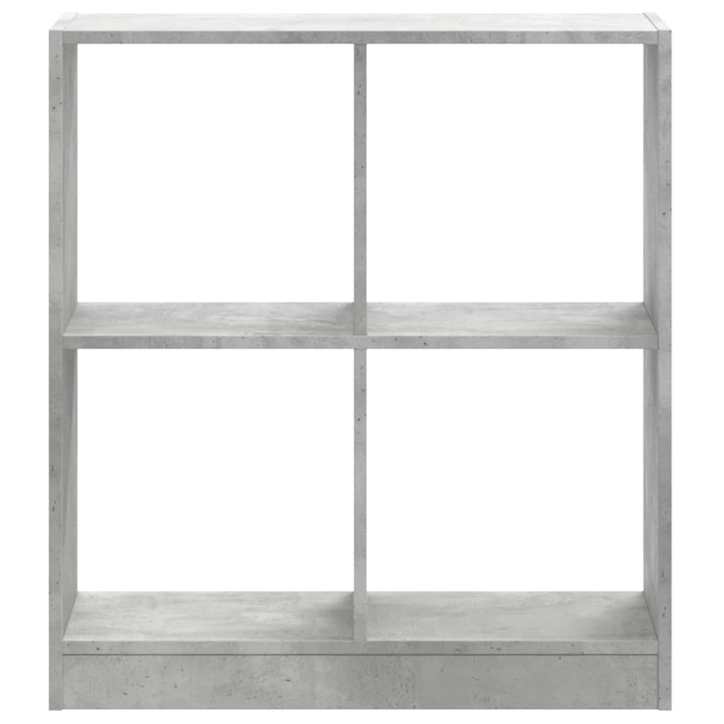 Bookshelf Concrete Grey 68.5x32x75 cm Engineered Wood