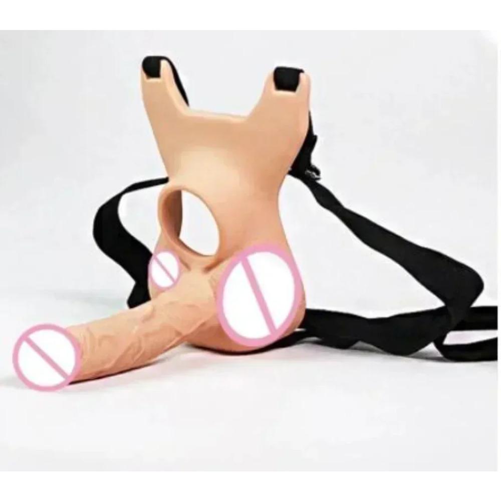 Vaginaplugg 10 frekvenser Dobbel penetrering Analplugg Dildo Butt-plugg Vibrator for menn Stropp på penis Sexleketøy for par