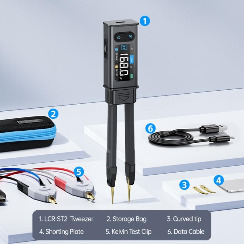 Advanced Easy to Carry Bridge Meter with High Stability ABS for Resistance Capacitance Inductance Diodes Voltage Testing