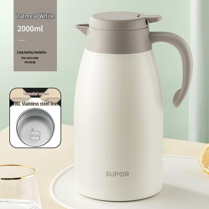Supor 304 Stainless Steel Vacuum Insulated Thermal Flask KC20KH510 KC20