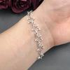 Five Pointed Stars Charm Bracelet Vintage Silver Color Pentagram Chain Bracelets For Women