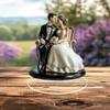 2D Flat Acrylic Wedding Couple Decoration, Indoor and Outdoor Decoration - No Battery/electricity Required, Free Day Decoration, Shop Decoration