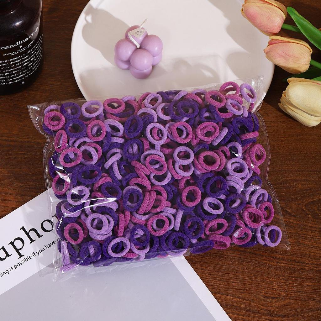 500-Pack Hair-Friendly Elastic Bands for Girls & Babies