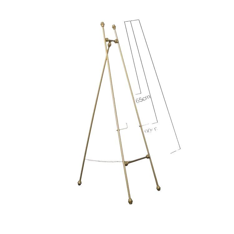 European-Style Wrought Iron Easel Floor Stand for Photos and Posters
