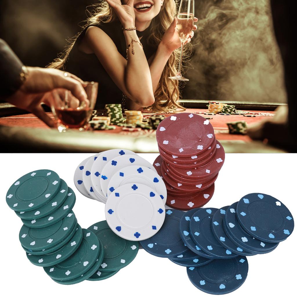 100PCS Poker Chips Cards with Portable Carrying Case for Texas Holdem Black Jack