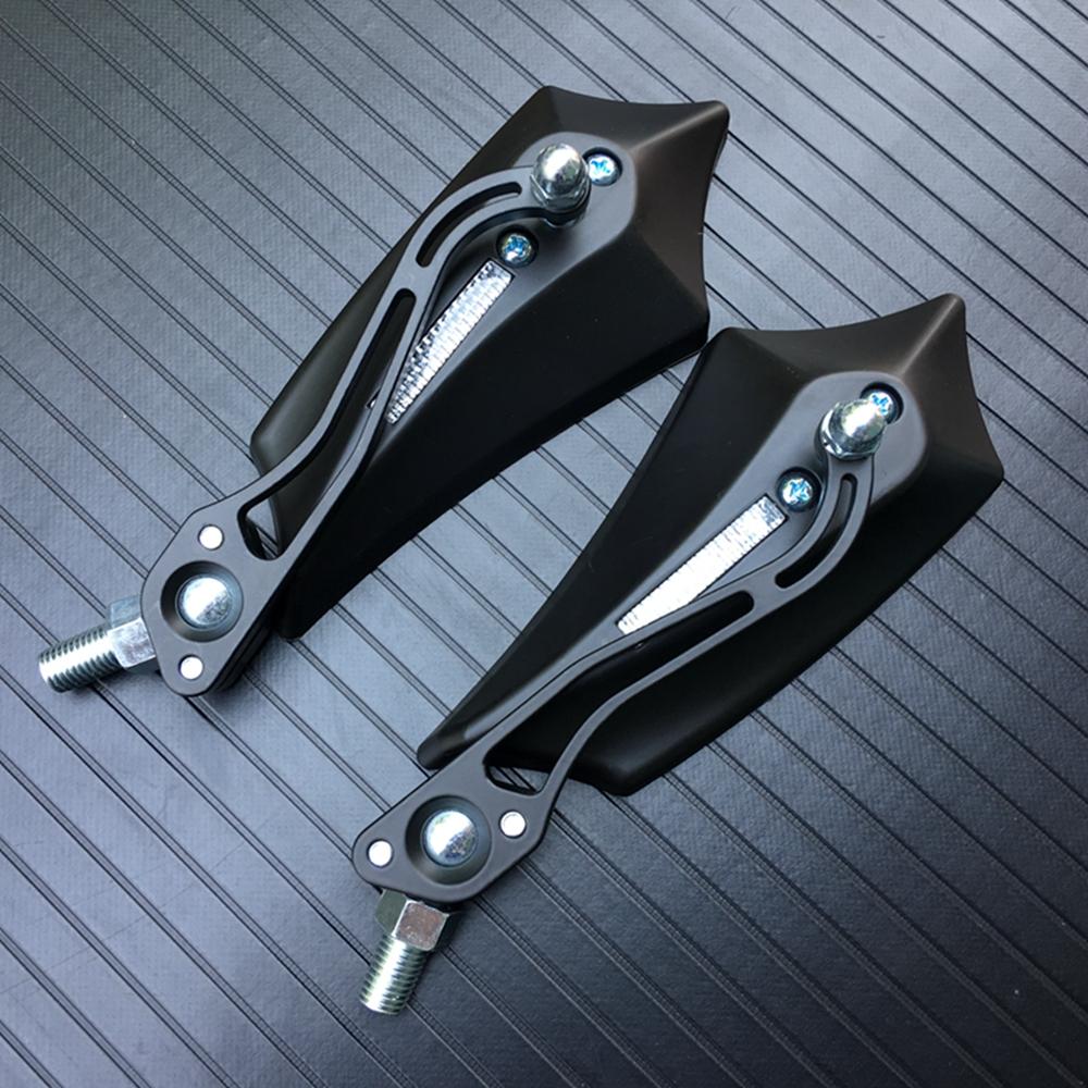 2 STÜCK 360 Grad Drehung Universal Motorrad Rückspiegel Motorrad Roller Rückansicht Seiten Rückspiegel 8 / 10mm