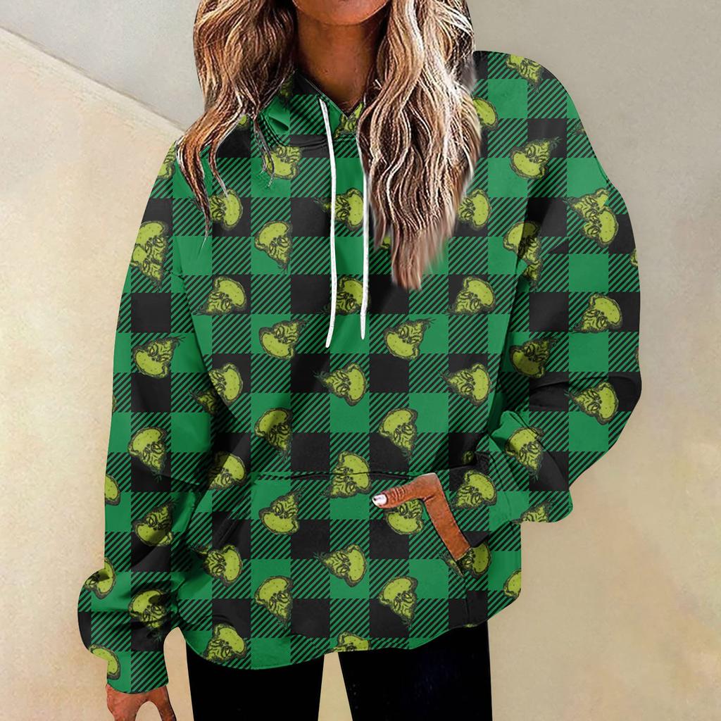 Women's Fashion Daily Versatile Casual Crewneck Sweatshirts Graphic Daily Long Sleeve Gradient Patchwork Printed Top Sweatshirts