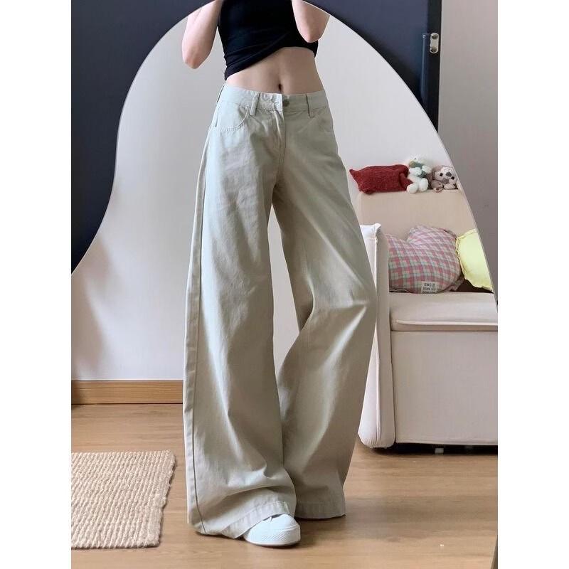 Women s Draped Wide-Leg Casual Pants M