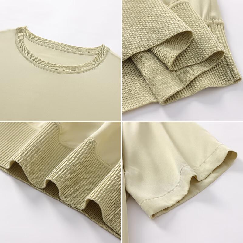 Women's Round Neck Mulberry Silk Short Sleeve T-Shirt