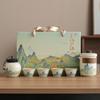 Chinese style Guochao Qianli Jiangshan tea set merchandise gifts business souvenir set company corporate activities small gifts