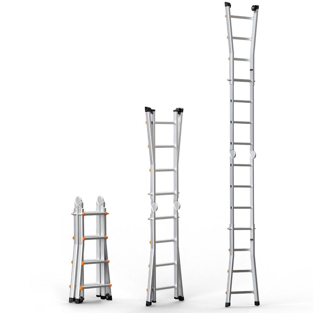 Telescoping Ladder A Frame 15 FT Extension Multi-Function for Homework