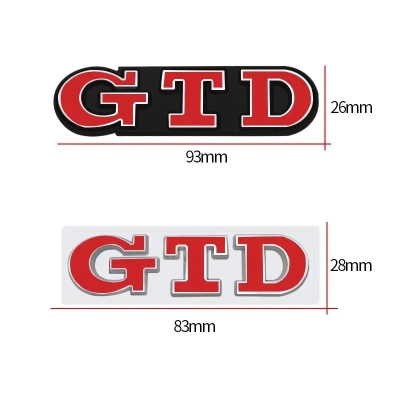 Golf 3 4 MK3 MK4 2026 Heiß Für VW VOLKSWAGEN 3D Metall GTD Logo Emblem Plakette Auto Frontgrill Heckklappe Aufkleber Für Volkswagen VW