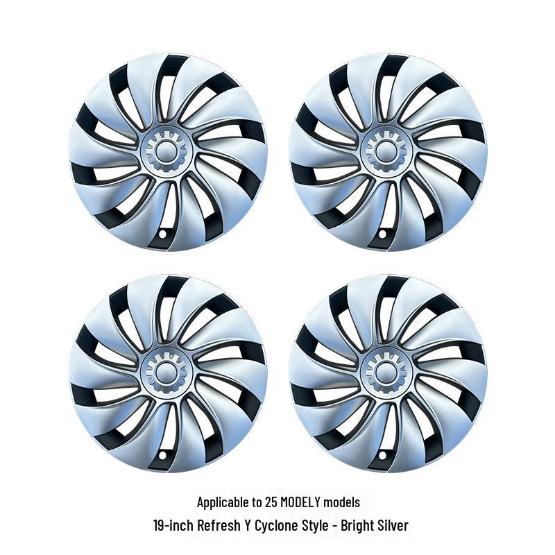 Tesla Model Y 19-Inch Cyclone Style Hub Cap - Wheel Modification Accessory